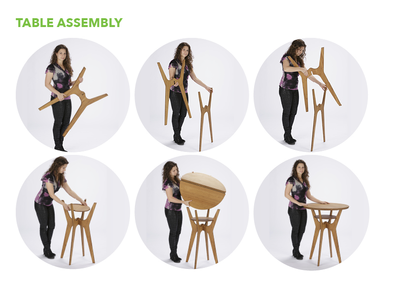 OTM Portable Table and Chairs -- Table Assembly