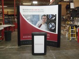 EO-03C Quadro EO 8 ft. Pop Up Display with Mural Graphics and Case-to-Counter Conversion