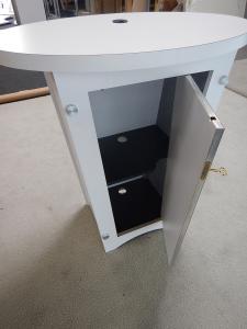 RENTAL: RE-1201 Tapered Counter with Locking Storage