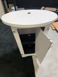 RENTAL:  RE-1201 Tapered Counter Grommet, Graphic, and Locking Storage