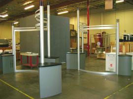 20' x 20' Visionary Designs Display with Custom Attached Pedestals