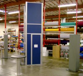 20' x 30' Visionary Designs Trade Show Display With Storage in Tower, and Two Attached Workstations