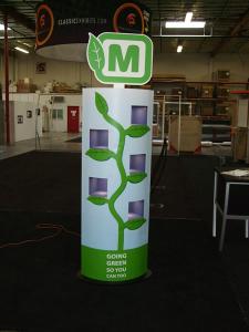 Custom Kiosk Tower with Video Monitors and Backlighting -- Image 1