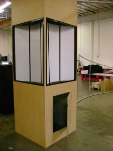 Four-Sided Euro LT Lightbox Tower with Storage