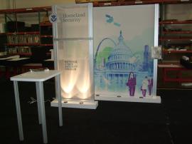 Custom 10 x 10 Inline Visionary Designs Exhibit with Tension Fabric Graphics