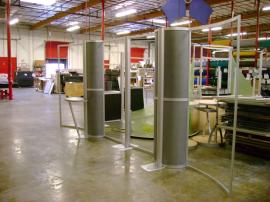 10' x 20' Visionary Designs Tradeshow Exhibit with Perforated Metal (missing tension fabric graphics)