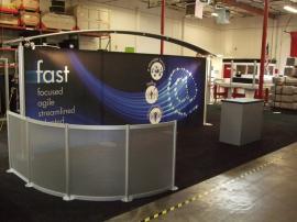 Custom Visionary Designs 10' x 20' Inline with Conference Space and Laminate Counter with Locking Storage -- Image 3