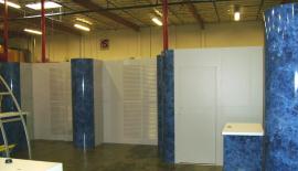 20' x 30' Euro LT Modular Laminate Exhibit with Slatwall, Conference Room, and Storage Closet