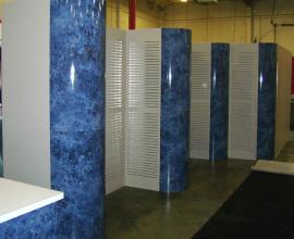 20' x 30' Euro LT Modular Laminate Exhibit with Slatwall, Conference Room, and Storage Closet