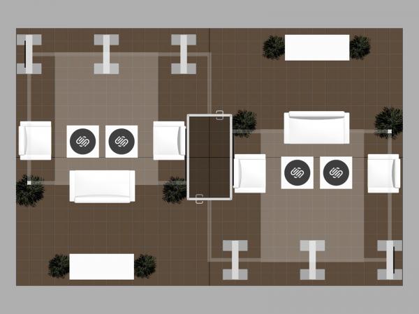 VK-5216 Island Trade Show Exhibit -- Plan View