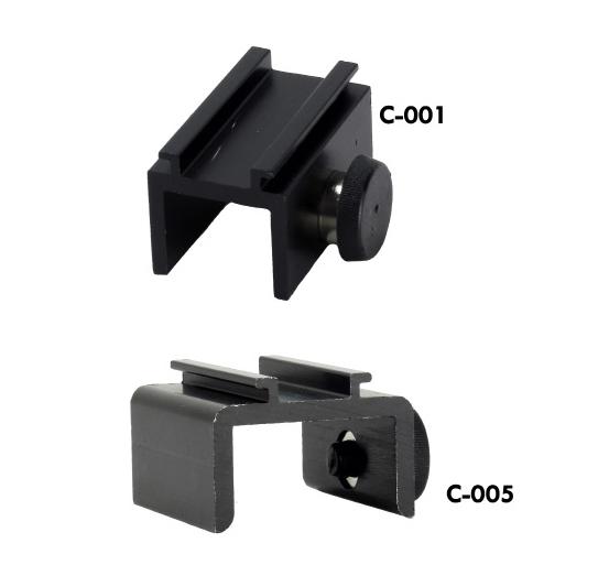 C-001, and C-005:  Panel or Hardwall Clips - Fixed Sizes