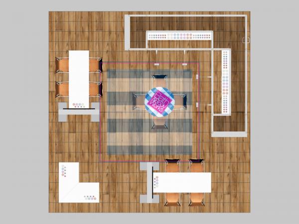 RE-9217 Island Rental Trade Show Exhibit -- Plan View