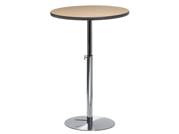 CEBT-045 | 30" Round Bar Table w/ Maple Top and  Hydraulic Base -- Trade Show Furniture Rental