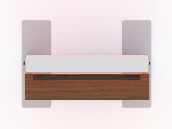 MOD-1663 Monitor Stand (Single-sided Shelf) -- Plan View