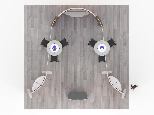 ECO-4057 Sustainable Modular Trade Show Display - Plan View