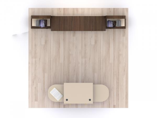 ECO-1130 Sustainable Display w/ Vinyl Logo Option -- Plan View