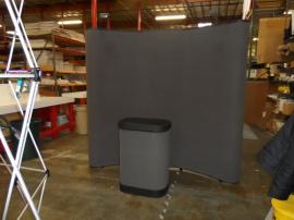 QD-103a Quadro Pop Up Display with Fabric Graphics and Case-to-Counter Conversion