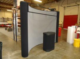QD-113 Quadro S Pop Up Display with Backlit Header and Fabric Panels -- Image 1