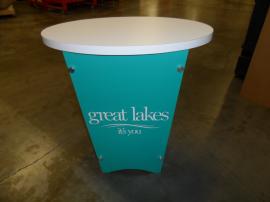 LTG-1001 Portable Tapered Pedestal with Graphic -- Image 1