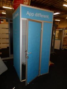 Closet/Tower with Monitor Mount, Full-size Door, and Silicone Edge Graphics -- Image 1