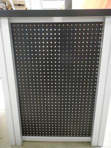 RENTAL:  (49) RE-1227 Rectangular Counters with Interior Shelves & Pegboard Ventilation -- Image 4