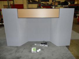 FT-06 Intro Folding Table Top Display with Backlit Header -- Image 1