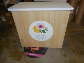 LT-114 Modular Laminate Counter with Graphic and Open Back -- Image 1