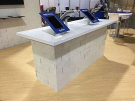 RENTAL:  RE-1207 Social Media Counter with Charging Ports and Rotating iPad Stands