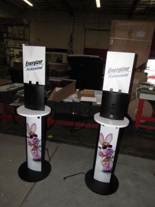 (2) MOD-1431 Black Charging Towers with Graphics