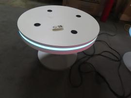 (5) MOD-1452 Coffee Tables with Wireless Charging Pads and Programmable RGB LED Accent Lights -- View 2