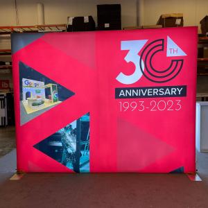 SYK-1050 Symphony Portable Lightbox Display with SEG Fabric Graphic and LED Light Blanket