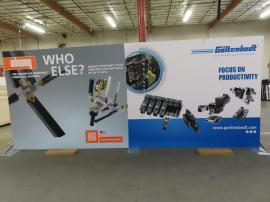 (2) VK-1977 SuperNova LED Lightboxes with Backlit Fabric Graphics and Conversion Kit to 10 x 20 Exhibit -- View 2