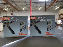 (2) VK-1977 SuperNova LED Lightboxes with Backlit Fabric Graphics and Conversion Kit to 10 x 20 Exhibit -- View 4