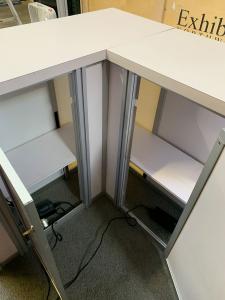 RENTAL: Island Design with Gravitee Panel System Storage Tower -- View 5