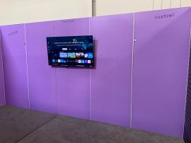 Island Design with (2) Gravitee Panel System Enclosed Conference Rooms with Locking Doors and White PVC Insert Panels for Interior Walls -- View 5