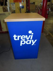 (2) MOD-1701 Backlit Modular Counters with Printed Infills, Fabric, Graphics,  and Locking Storage -- View 3