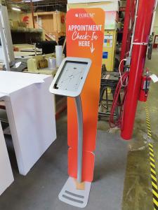 MOD-1333 Aluminum Tablet Stand with MOD-1341 Double-sided Graphic