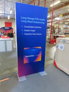 Modified Modular VK-2995 SuperNova Lightbox Inline with SEG Fabric Graphics, MOD-1702 Reception Counter with Backlit Graphics -- View 6