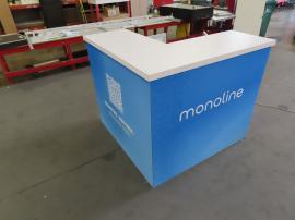 SYK-1050 Symphony Portable Backlit Display and MOD-1722 Backlit Reception Counter with Locking Storage -- View 5