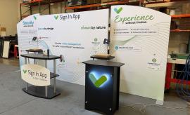 Modified SYK-2018 Symphony Portable Display with SEG Fabric Graphics -- View 2