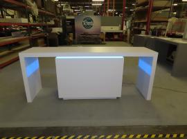 MOD-1742 Waterfall Counter with RGB Accent Lights and Locking Storage -- View 2