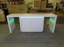 MOD-1742 Waterfall Counter with RGB Accent Lights and Locking Storage -- View 3