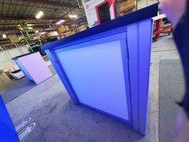 RE-2046 Inline Design with (2) Single-Sided Lightboxes at 114" Wide x 95" High, (2) RE-1202 Reception Counters -- View 4