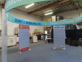 Custom Island Exhibit with Double-sided Backlit Tower -- View 3