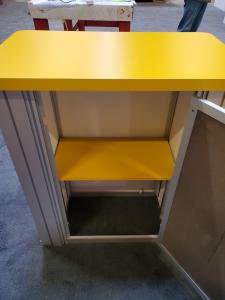 Modified MOD-1703 Backlit Counter Fabric with Graphics and Locking Storage -- View 4