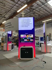 RENTAL: Island Design with (4) 60" Wide x 144" High Double-Sided Lightboxes -- View 3