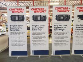 (9) 33" Pronto Banner Stands with Graphics