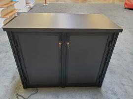 (1) Custom Shelf and (2) MOD-1700 Counters with Locking Storage -- View 3