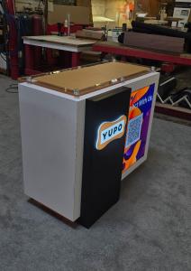 Custom Counter with Backlit Graphic, Push-Thru Logo, and Raised Acrylic Top -- View 2