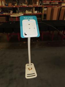 (18) MOD-1333 iPad Stands with Rotating Locking Clamshell and MOD-1321 Graphics -- View 2